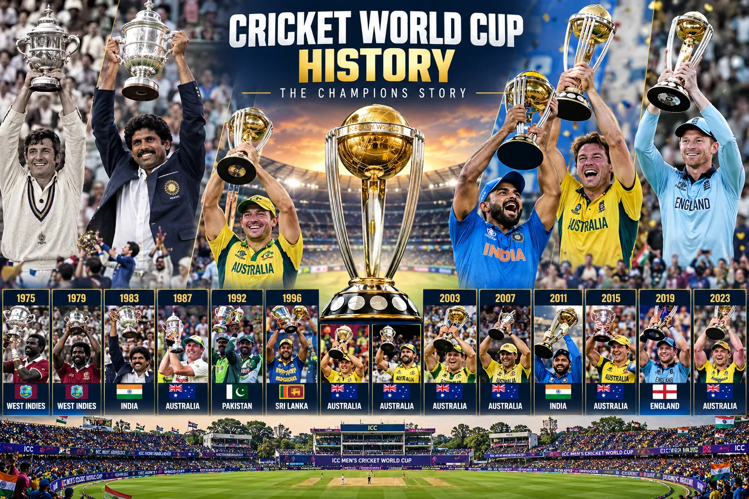 Cricket World Cup History: The Champions Story